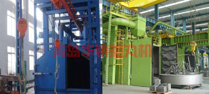 臺車式拋丸清理機，轉(zhuǎn)臺車拋丸機案例展示圖