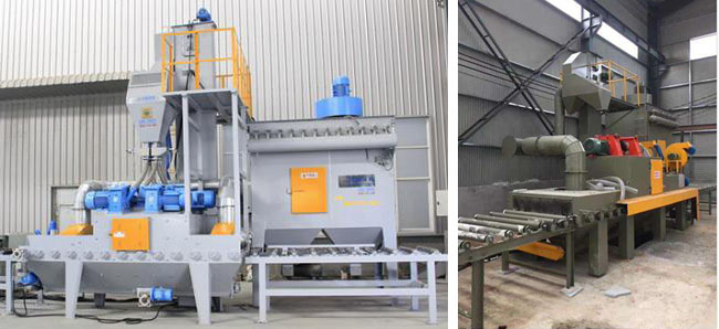 日照、臨沂客戶(hù)購(gòu)買(mǎi)的石材拋丸機(jī)