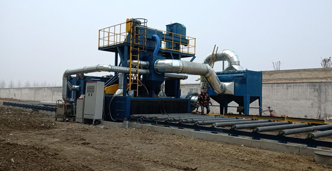 鋼板拋丸打砂機(jī)，鋼板噴砂打沙機(jī)
